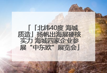 「北纬40度 海城质造」扬帆出海展硬核实力 海城四家企业参展“中东欧”展览会