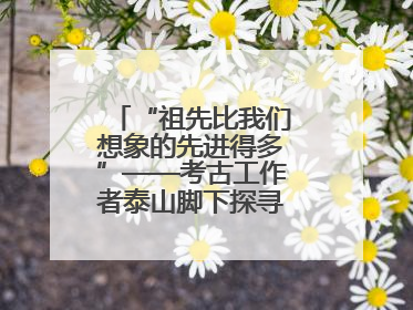 “祖先比我们想象的先进得多”——考古工作者泰山脚下探寻中华文明起源