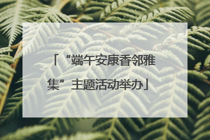 “端午安康香邻雅集”主题活动举办