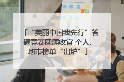 “美丽中国我先行”答题竞赛圆满收官 个人、地市榜单“出炉”