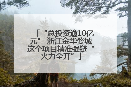 “总投资逾10亿元” 浙江金华婺城这个项目精准强链“火力全开”