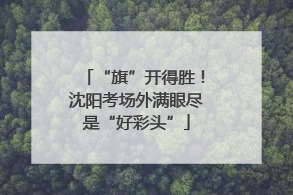 “旗”开得胜！沈阳考场外满眼尽是“好彩头”