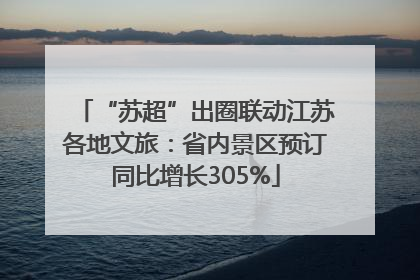 “苏超”出圈联动江苏各地文旅：省内景区预订同比增长305%