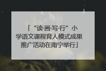 “读·画·写·行”小学语文课程育人模式成果推广活动在南宁举行