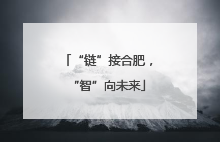 “链”接合肥，“智”向未来