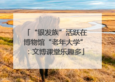 “银发族”活跃在博物馆“老年大学”：文博课堂乐趣多