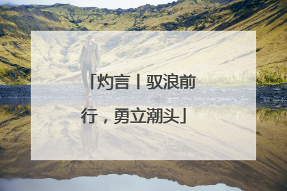 灼言丨驭浪前行，勇立潮头