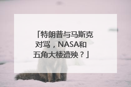 特朗普与马斯克对骂，NASA和五角大楼遭殃？