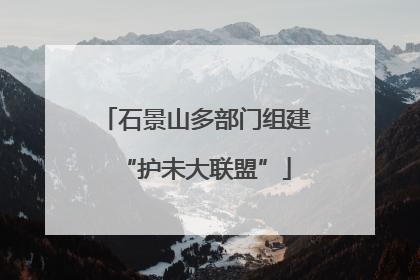 石景山多部门组建“护未大联盟”
