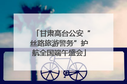 甘肃高台公安“丝路旅游警务”护航全国端午盛会