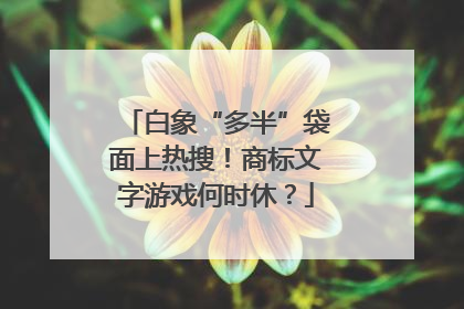 白象“多半”袋面上热搜！商标文字游戏何时休？