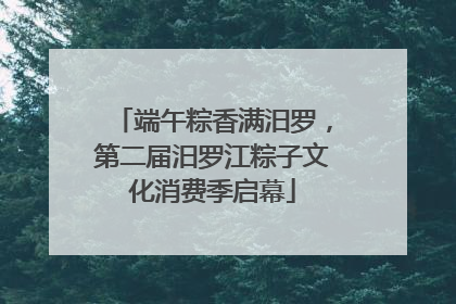 端午粽香满汨罗，第二届汨罗江粽子文化消费季启幕
