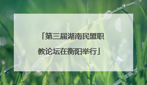 第三届湖南民盟职教论坛在衡阳举行