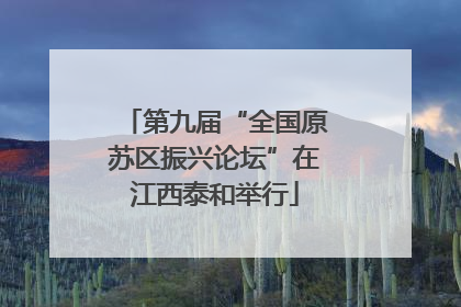 第九届“全国原苏区振兴论坛”在江西泰和举行