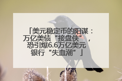 美元稳定币的阳谋：万亿美债“接盘侠”，恐引爆6.6万亿美元银行“失血潮”