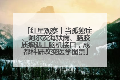 红星观察丨当孤独症、阿尔茨海默病、脑胶质瘤遇上脑机接口，成都科研改变医学图景