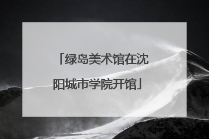 绿岛美术馆在沈阳城市学院开馆