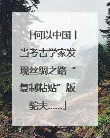 何以中国丨当考古学家发现丝绸之路“复制粘贴”版驼夫……