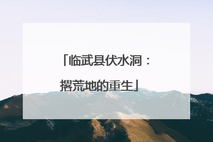 临武县伏水洞：撂荒地的重生