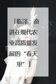 临泽：奋进在现代农业高质量发展的“春天里”