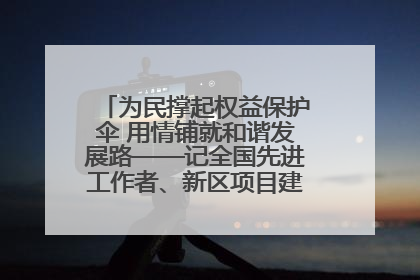 为民撑起权益保护伞 用情铺就和谐发展路——记全国先进工作者、新区项目建设中心干部卢小勇