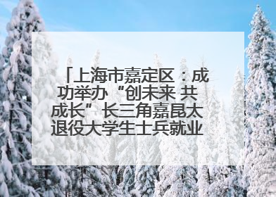 上海市嘉定区：成功举办“创未来 共成长”长三角嘉昆太退役大学生士兵就业创业论坛