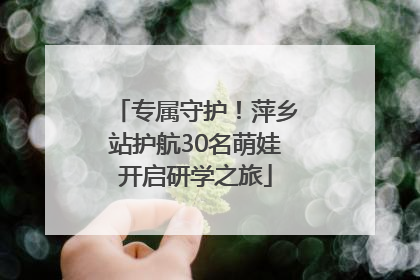专属守护！萍乡站护航30名萌娃开启研学之旅