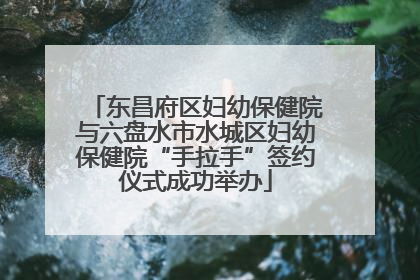 东昌府区妇幼保健院与六盘水市水城区妇幼保健院“手拉手”签约仪式成功举办