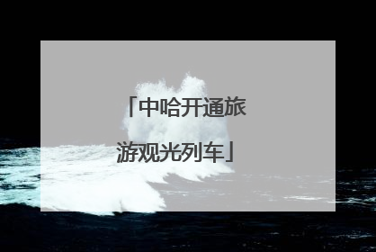 中哈开通旅游观光列车
