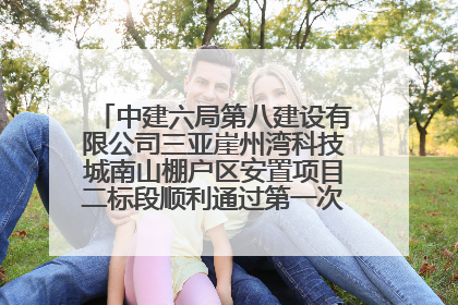 中建六局第八建设有限公司三亚崖州湾科技城南山棚户区安置项目二标段顺利通过第一次主体结构验收