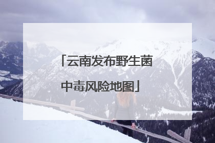 云南发布野生菌中毒风险地图