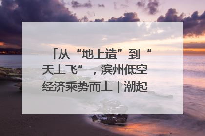 从“地上造”到“天上飞”，滨州低空经济乘势而上｜潮起渤海・网聚黄蓝