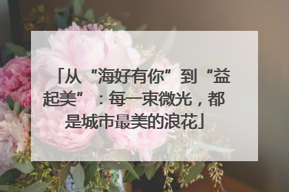 从“海好有你”到“益起美”：每一束微光，都是城市最美的浪花