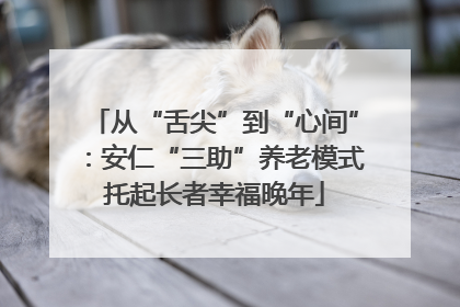 从“舌尖”到“心间”：安仁“三助”养老模式托起长者幸福晚年