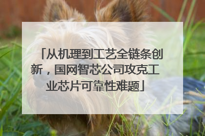 从机理到工艺全链条创新，国网智芯公司攻克工业芯片可靠性难题
