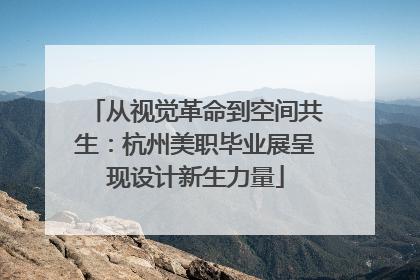 从视觉革命到空间共生：杭州美职毕业展呈现设计新生力量