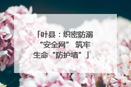 叶县：织密防溺“安全网” 筑牢生命“防护墙”