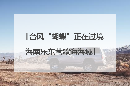 台风“蝴蝶”正在过境海南乐东莺歌海海域