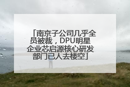 南京子公司几乎全员被裁，DPU明星企业芯启源核心研发部门已人去楼空