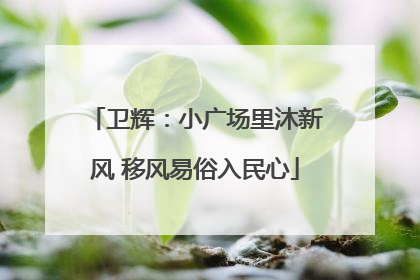 卫辉：小广场里沐新风 移风易俗入民心