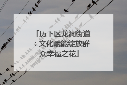 历下区龙洞街道：文化赋能绽放群众幸福之花