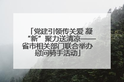 党建引领传关爱 凝“新”聚力送清凉——省市相关部门联合举办慰问骑手活动