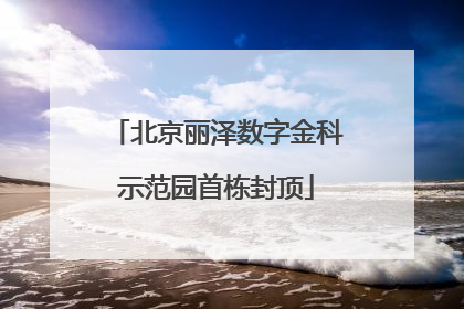 北京丽泽数字金科示范园首栋封顶