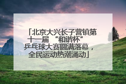 北京大兴长子营镇第十一届 “和谐杯” 乒乓球大赛圆满落幕，全民运动热潮涌动