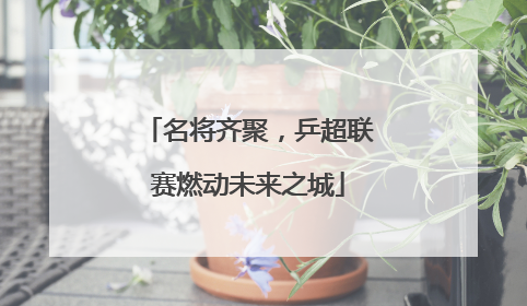 名将齐聚，乒超联赛燃动未来之城