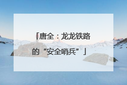 唐全：龙龙铁路的“安全哨兵”