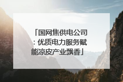 国网焦供电公司：优质电力服务赋能凉皮产业飘香
