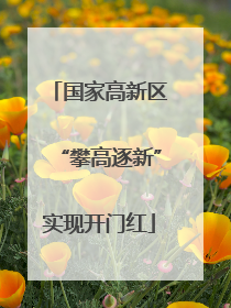 国家高新区“攀高逐新”实现开门红