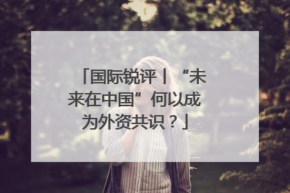 国际锐评丨“未来在中国”何以成为外资共识？