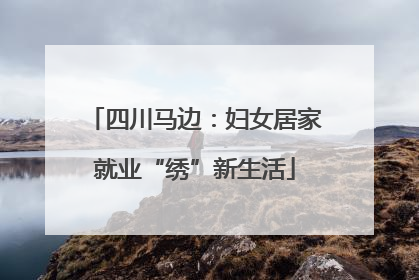 四川马边：妇女居家就业“绣”新生活